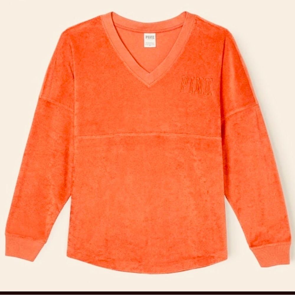 NWT VARSITY BEACH TERRY V NECK XL